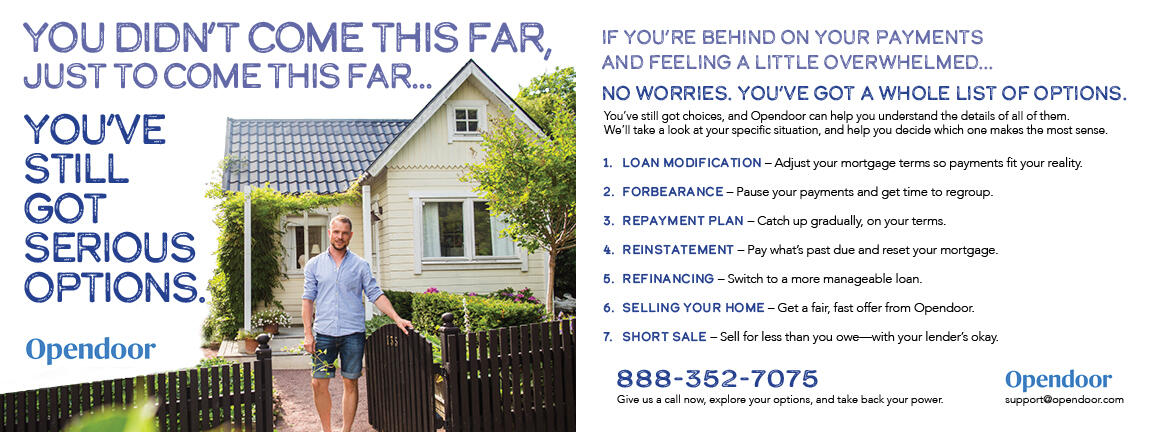 OpenDoor Direct Mail Postcard Front/Back