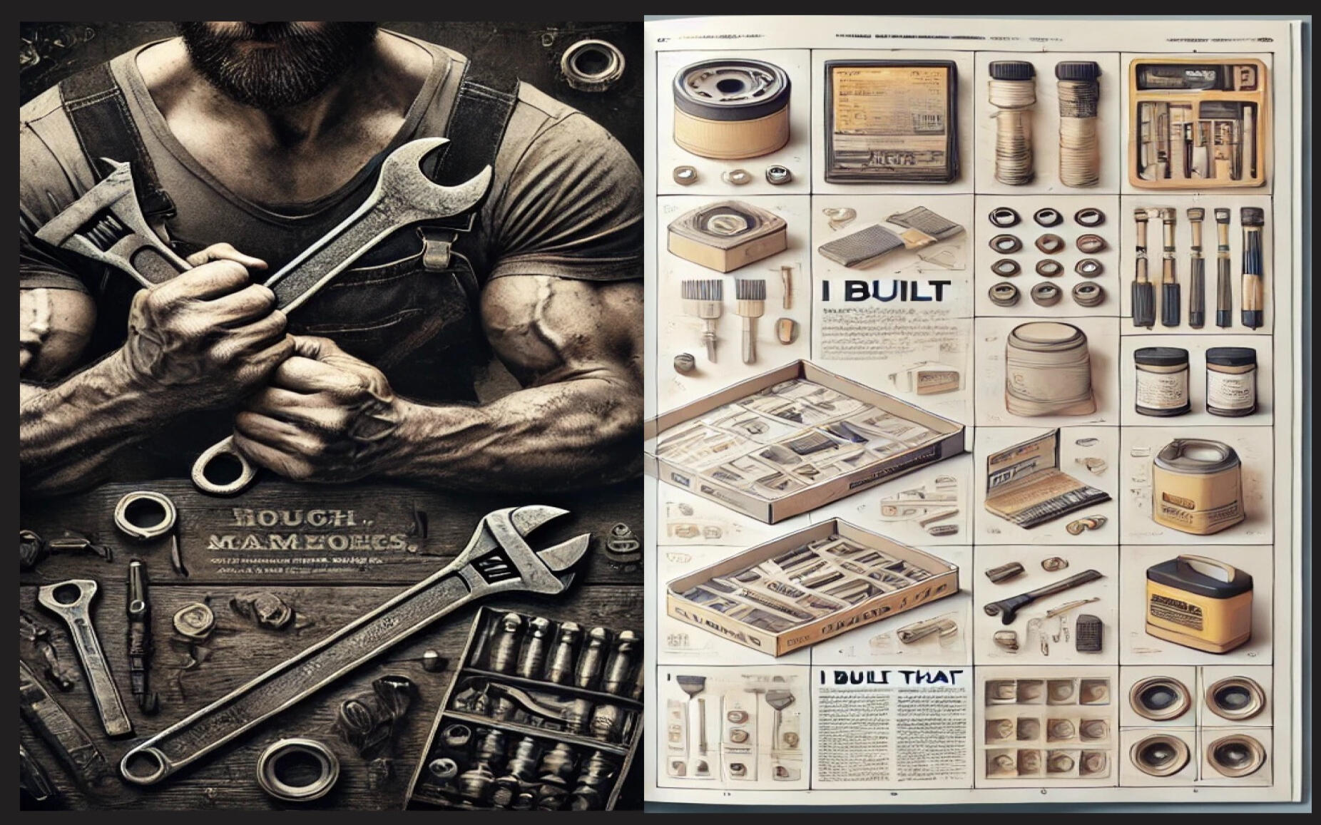 Manly Tough as Nails Concepts for Cornerstone Construction Supply Product Catalog